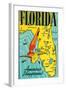 Florida, America's Playground-null-Framed Premium Giclee Print
