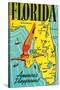 Florida, America's Playground-null-Stretched Canvas