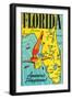 Florida, America's Playground-null-Framed Art Print