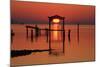 Florida, Apalachicola, Old Boat House at Sunrise on Apalachicola Bay-Joanne Wells-Mounted Photographic Print