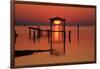 Florida, Apalachicola, Old Boat House at Sunrise on Apalachicola Bay-Joanne Wells-Framed Photographic Print