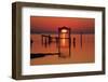 Florida, Apalachicola, Old Boat House at Sunrise on Apalachicola Bay-Joanne Wells-Framed Photographic Print