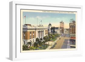 Florida Avenue, Tampa, Florida-null-Framed Art Print