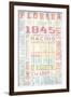 Florida - Barnwood Typography-Lantern Press-Framed Art Print