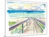 Florida Beach Walk During Quiet Afternoon-M. Bleichner-Mounted Art Print