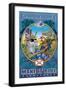 Florida Blue, Democraticville-Richard Kelly-Framed Art Print