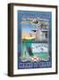 Florida Blue, The Keys to Democracy-Richard Kelly-Framed Art Print