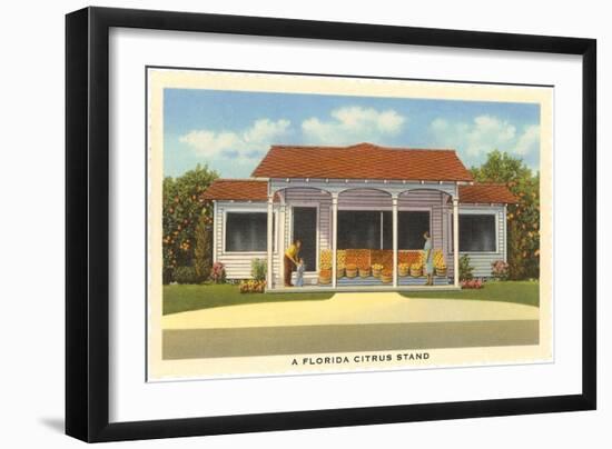 Florida Citrus Stand-null-Framed Art Print