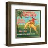 Florida Cowboy Brand Oranges & Grapefruits-null-Framed Art Print