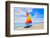 Florida Fort Myers Beach Catamaran Sailboat in USA-holbox-Framed Photographic Print