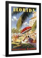 Florida, Go By Train-null-Framed Art Print