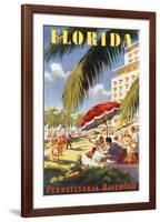 Florida, Go By Train-null-Framed Art Print