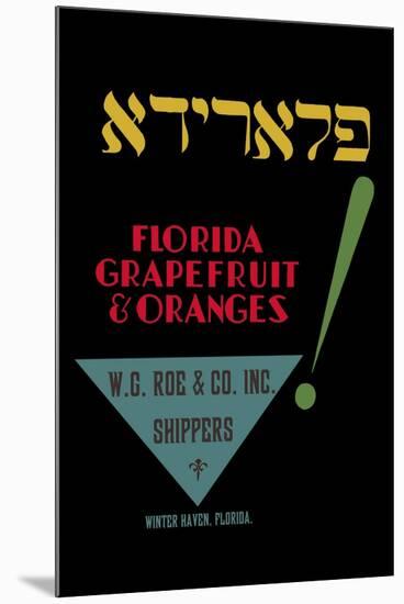 Florida Grapefruit and Oranges-null-Mounted Art Print