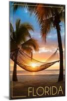 Florida - Hammock and Sunset-Lantern Press-Mounted Art Print