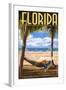 Florida - Hammock Scene-Lantern Press-Framed Art Print