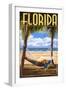 Florida - Hammock Scene-Lantern Press-Framed Art Print