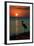 Florida - Heron and Sunset-Lantern Press-Framed Art Print