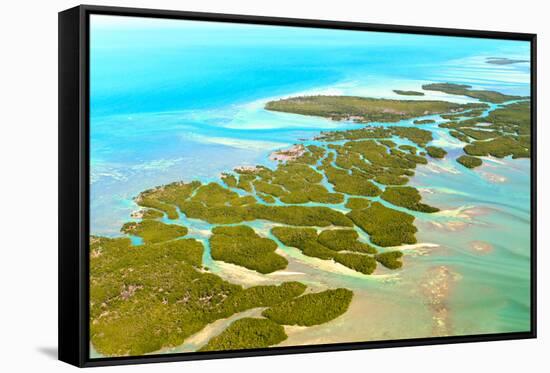 Florida Keys Aerial View-Zechal-Framed Stretched Canvas