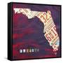 Florida License Plate-Design Turnpike-Framed Stretched Canvas