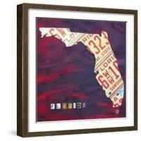 Florida License Plate-Design Turnpike-Framed Giclee Print