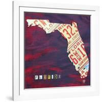 Florida License Plate-Design Turnpike-Framed Giclee Print