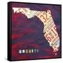 Florida License Plate-Design Turnpike-Framed Stretched Canvas