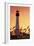 Florida - Lighthouse and Seagrass-Lantern Press-Framed Art Print