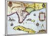 Florida: Map, 1591-Theodor de Bry-Mounted Giclee Print