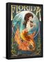 Florida - Mermaid-null-Framed Poster