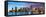 Florida, Miami Skyline at Dusk-John Kellerman-Framed Stretched Canvas