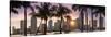 Florida, Miami Skyline at Sunset-John Kellerman-Stretched Canvas