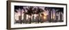 Florida, Miami Skyline at Sunset-John Kellerman-Framed Photographic Print