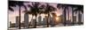 Florida, Miami Skyline at Sunset-John Kellerman-Mounted Photographic Print