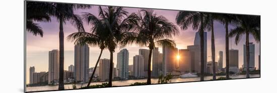 Florida, Miami Skyline at Sunset-John Kellerman-Mounted Photographic Print