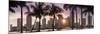 Florida, Miami Skyline at Sunset-John Kellerman-Mounted Photographic Print