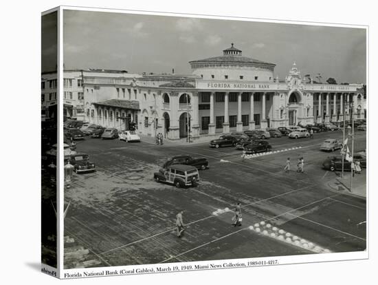 Florida National Bank, Coral Gables, 19 March 1949-null-Stretched Canvas