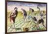 Florida Native Americans:Tilling 1591-Theodor de Bry-Framed Giclee Print