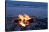 Florida, New Smyrna Beach, Campfire on the Beach-Lisa S. Engelbrecht-Stretched Canvas