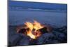 Florida, New Smyrna Beach, Campfire on the Beach-Lisa S. Engelbrecht-Mounted Premium Photographic Print