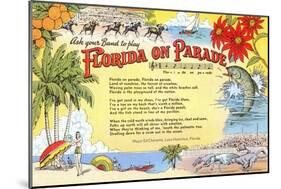 Florida on Parade, Lyrics-null-Mounted Art Print