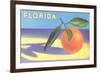 Florida Orange-null-Framed Art Print