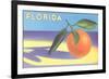 Florida Orange-null-Framed Premium Giclee Print