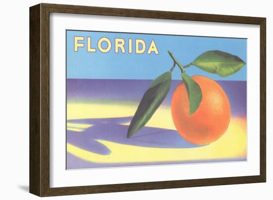 Florida Orange-null-Framed Art Print