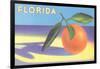 Florida Orange-null-Framed Art Print