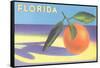 Florida Orange-null-Framed Stretched Canvas