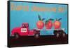 Florida Oranges Are Big, Three Oranges on Toy Flatbed-null-Framed Stretched Canvas