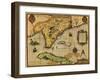 Florida - Panoramic Map-Lantern Press-Framed Art Print