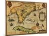 Florida - Panoramic Map-Lantern Press-Mounted Art Print