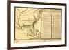 Florida - Panoramic Map-Lantern Press-Framed Art Print