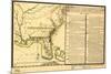 Florida - Panoramic Map-Lantern Press-Mounted Art Print